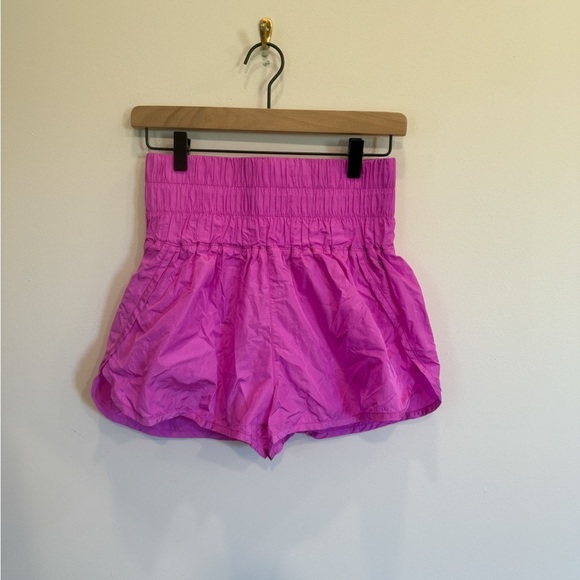 Free People The Way Home Athletic Shorts in Pink - Picture 2 of 5